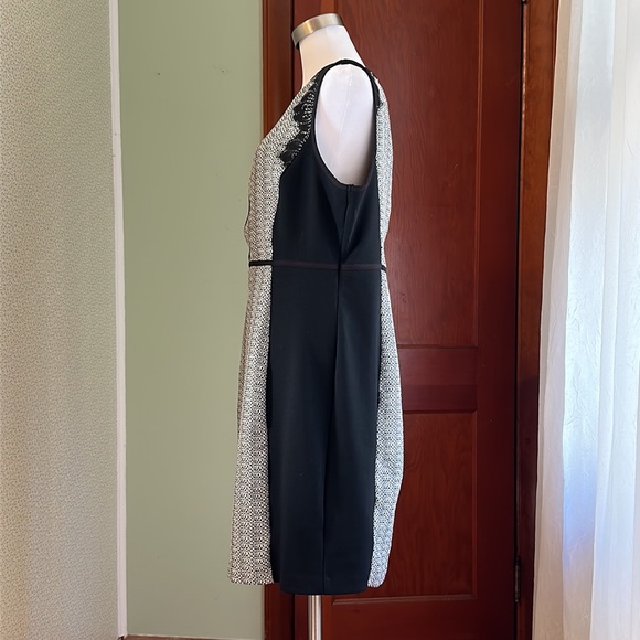 ELLE Black and White Dress, Size 16 - Picture 4 of 7